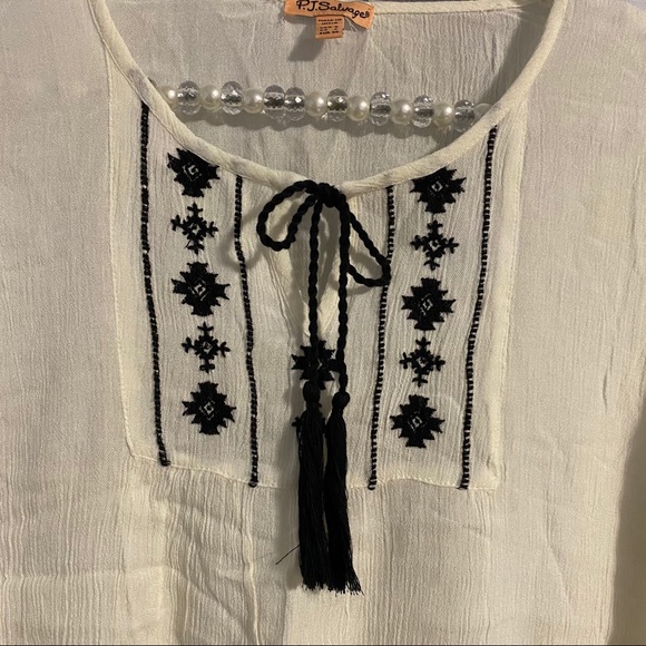 ⭐️HP⭐️ Pj Salvage Tribal Travels Top - Picture 6 of 8